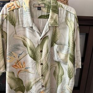 Tommy Bahama Leaf and Bird Print Shirt